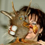 This "original Bavarian Wolpertinger" was displayed in the 2002 'Hunting and Hounds' exhibition in the Westfalenhallen in Dortmund. It's hard to discern which animals make up this outlandish figure, but it appears to be some kind of combination of a hare, a duck, a deer and a chicken. But with its tiny pretzels and stein, this Wolpertinger looks ready for an evening in a Brauhaus.Photo: DPA