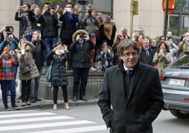 Puigdemont turns himself in to Belgian police