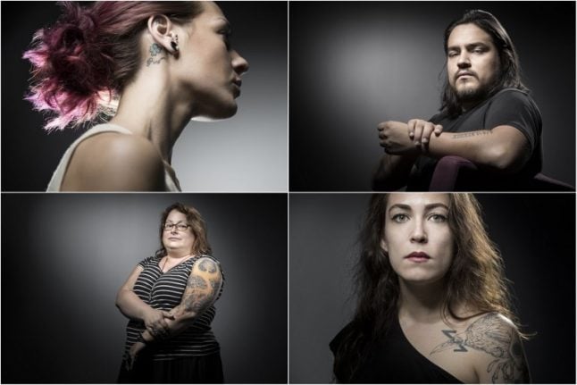 Bataclan survivors' tattoos show their pain and defiance