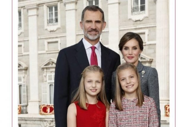 Spanish royals release official Christmas card