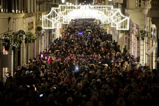 Italy steps up security for Christmas and New Year's crowds