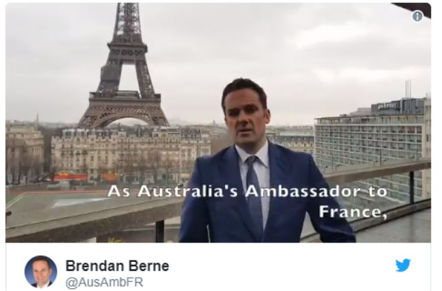 VIDEO: Aussie envoy to Paris pops question after gay marriage vote