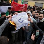 Burning of Israeli flags at Berlin demo ‘disgraceful’, says interior minister