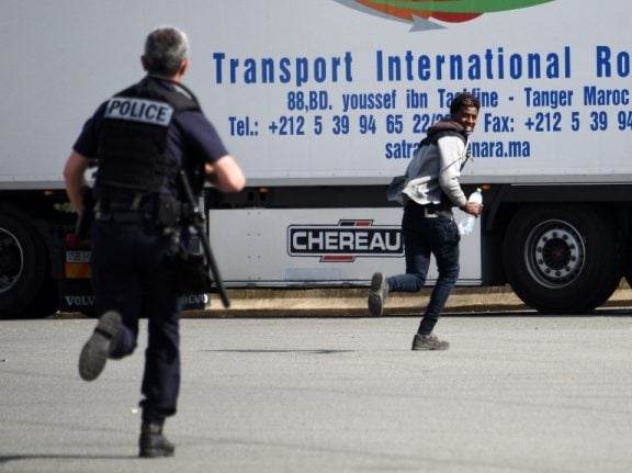 Migrant stowaway crushed by truck's cargo near Calais