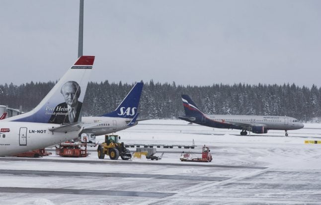 Snow could cause delays at Oslo Airport