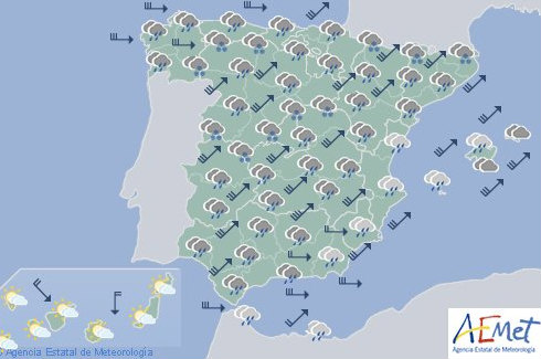Cyclone Ana sweeps across Spain