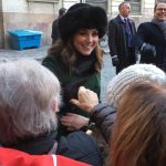 The Local reader Hema Tailor snapped this picture of the Duchess of Cambridge. That's Sweden's Prince Daniel smiling in the background.Photo: Hema Tailor