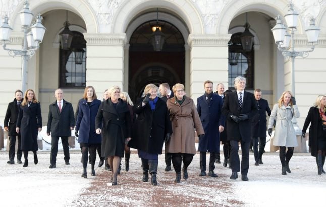 Norway’s new government criticised for lack of diversity