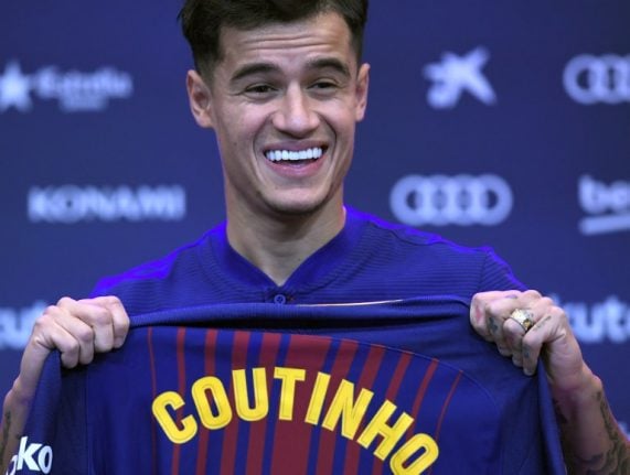Football: Coutinho completes 'dream' Barcelona move
