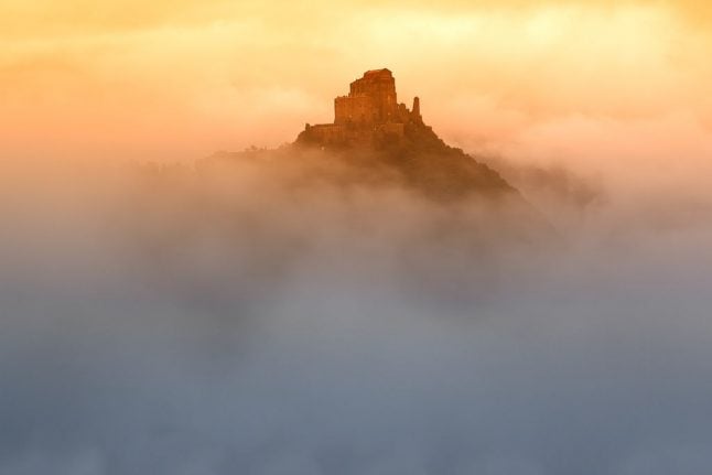 Fire at Sacra di San Michele, abbey that inspired The Name of the Rose