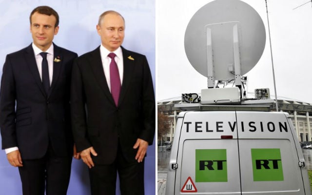 Macron versus Russia's RT broadcaster: 'The president should read the French constitution'