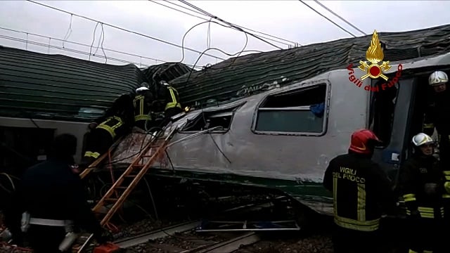 Three dead, dozens hurt as train derails near Milan