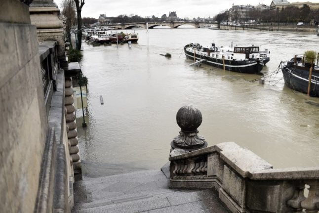 Paris: Flooded River Seine set to top 5.7 metre mark as water levels rise