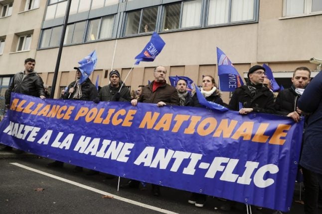 French police take to streets in protest after 'savage' New Year attacks