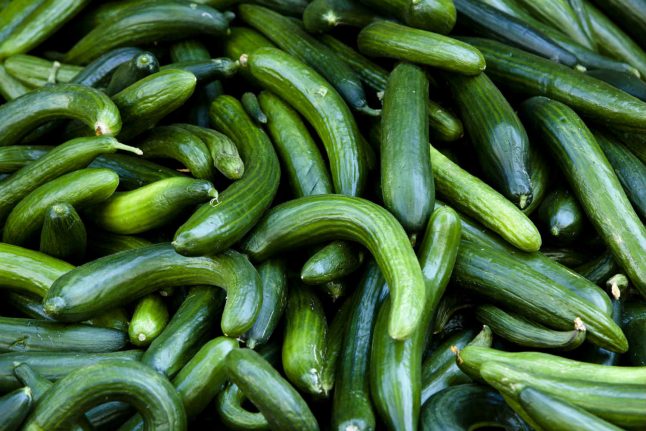Swedish teenagers accused of attacking teacher with cucumber in social media prank
