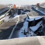 Fears for tourism as huge hole in north German autobahn doubles in size