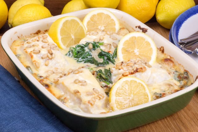 Recipe: Delicious Swedish baked cod with spinach