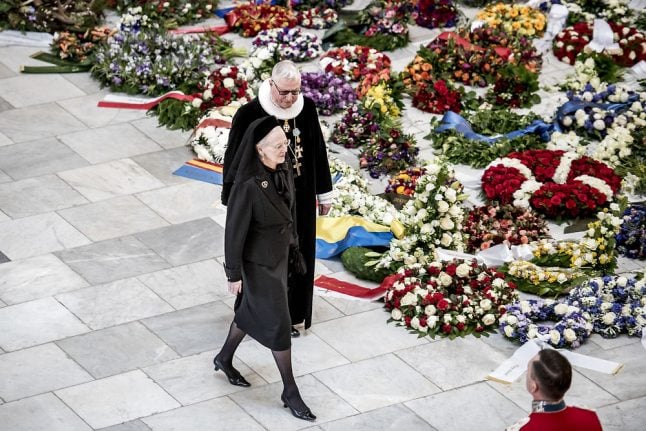 Queen Margrethe thanks Danish public for support following Prince Henrik's funeral