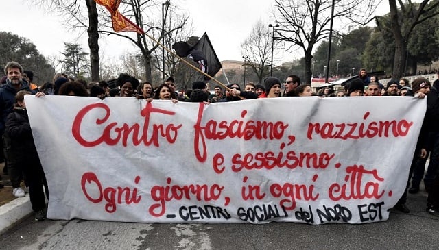 IN PICTURES: Thousands of Italians march against racist and sexist violence