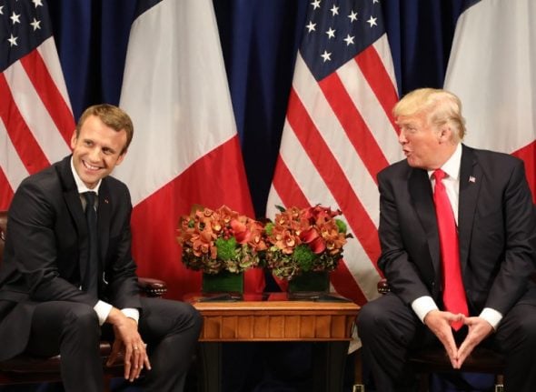 Macron accepts Trump's offer to visit US in April
