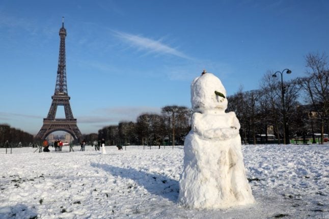 Northern France and Paris region braced for more snow on Friday