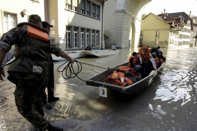 Flood danger high after record winter snow in Switzerland