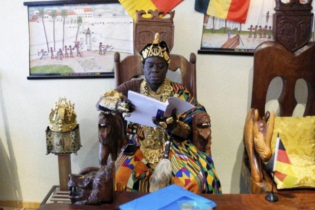 Ghanaian king who lives in southern Germany gifts his people a jail