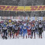 The start of the ski race.Photo: Ulf Palm/TT