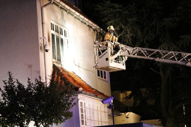 Turkish embassy in Copenhagen hit by Molotov cocktail attack