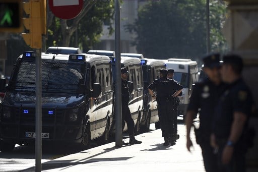 Spanish police raid Catalan government HQ in referendum probe