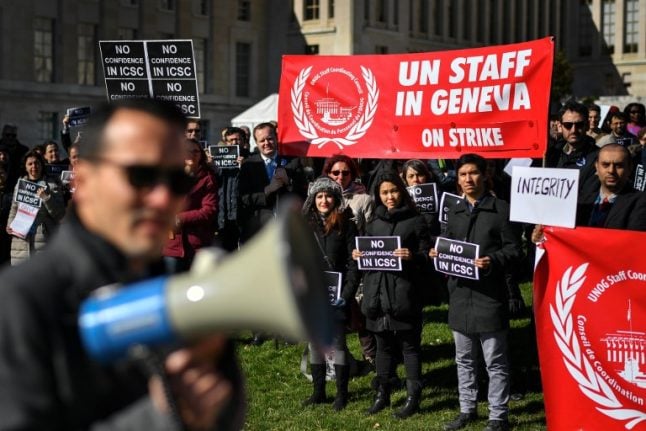 Geneva: Top UN official backs unions as strikes persist