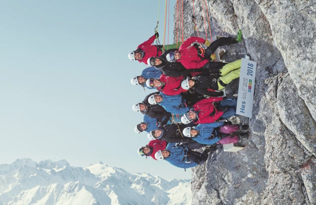 Valais students show head for heights with ‘highest class photo in Switzerland’