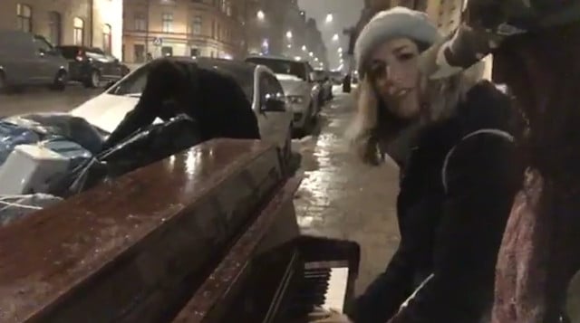 VIDEO: Watch how this duo reacted to finding an abandoned piano in Stockholm