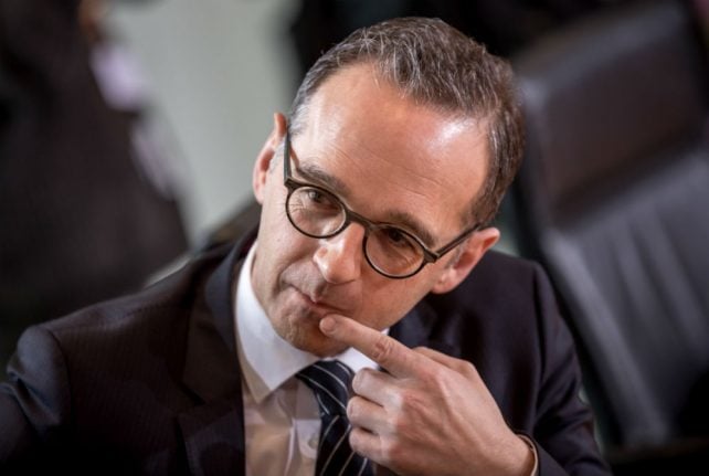 Justice Minister Heiko Maas to become German foreign minister: reports