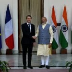 Macron and Modi sign key security deal with an eye on China