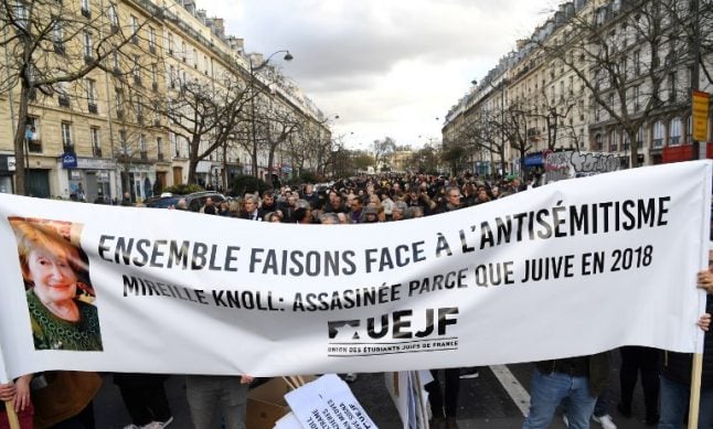 Thousands march against anti-Semitism in Paris after murder of Jewish grandmother