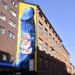 Stockholm’s giant blue penis defaced by vandals