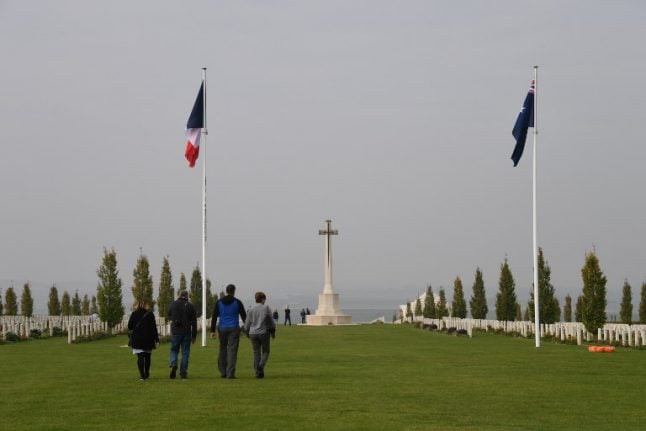 Australians flock to French WWI battle site 100 years on