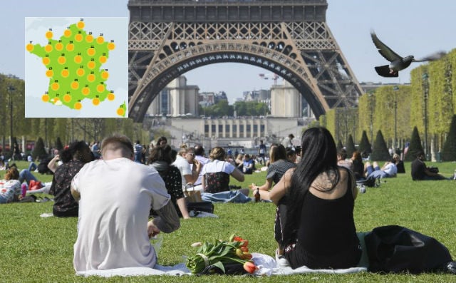 France to bake in summer sun on Thursday as mercury rises towards 30C