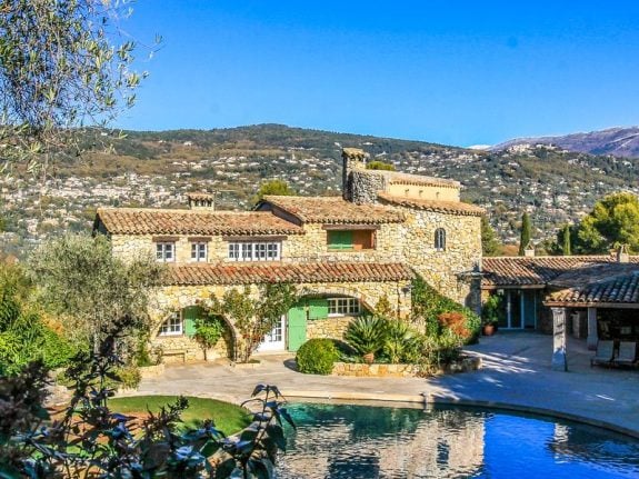French Property of the Week: Luxury stone villa in hills above Côte d'Azur