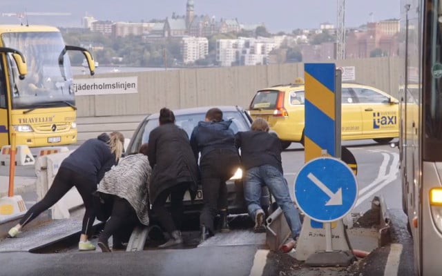 Watch: Slapstick chaos of Stockholm junction captured in new documentary