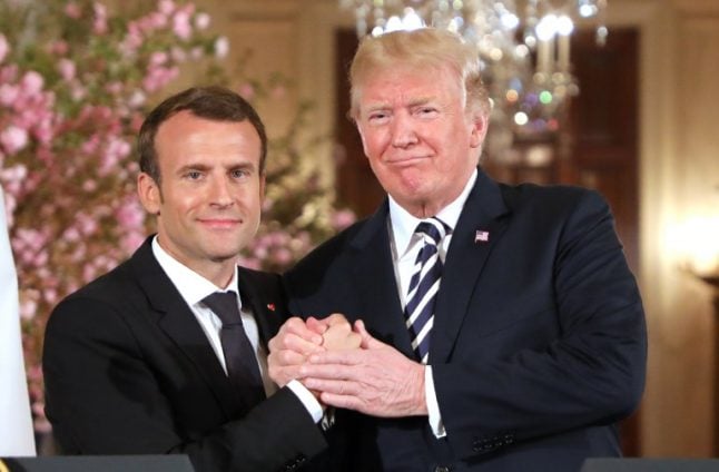 'Bromance' between Macron and Trump draws late night laughs in US