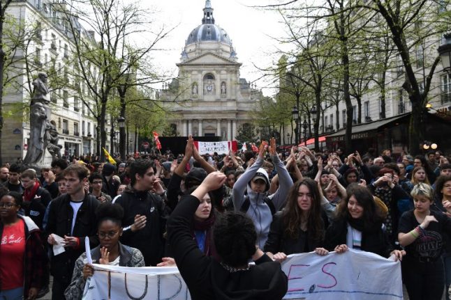 Paris: Sorbonne university shut down after riot police evict protesting ...