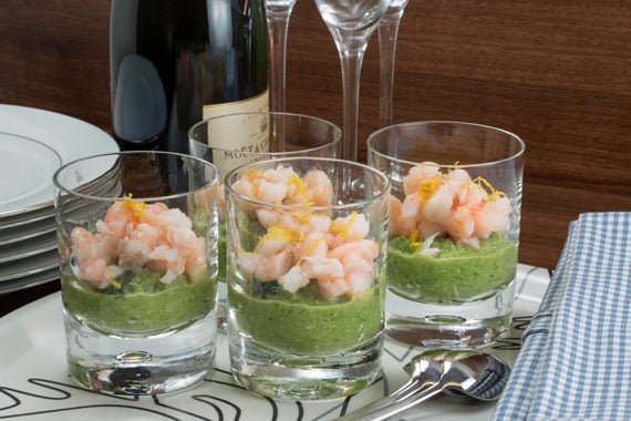 Swedish recipe: How to make asparagus mousse with prawns and dill