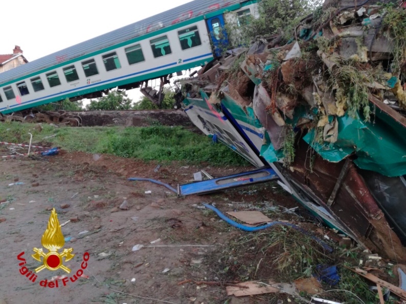 IN PICTURES Emergency services rush to scene of Turin train crash