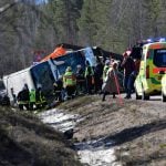 Driver charged with fatal school bus crash in Sweden