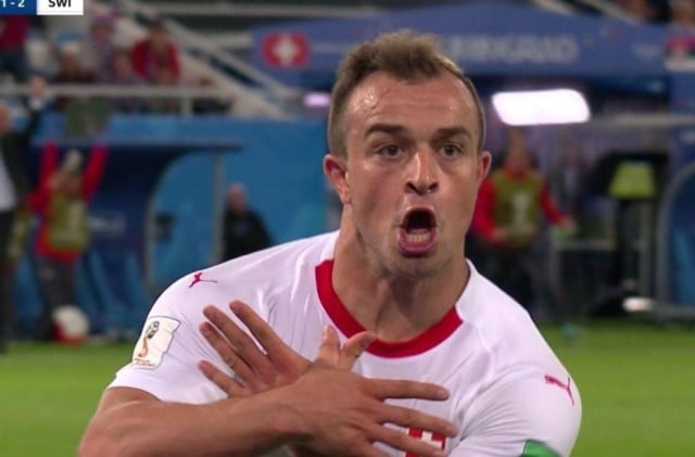 Swiss stir up controversy with 'double eagle' goal celebrations