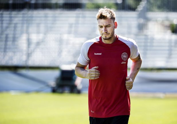 Bendtner left out as Denmark announces 23-man World Cup squad
