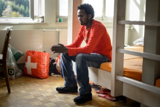 Homeless man given asylum in Switzerland told to ‘buy a tent’