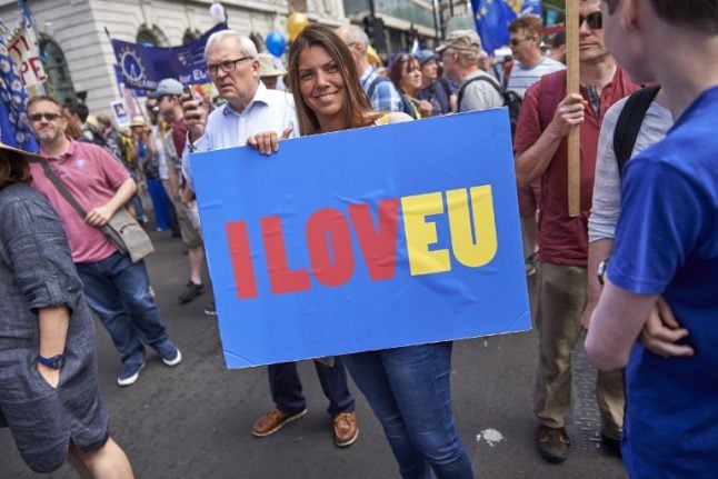 IN PICS: Spain Anti-Brexit groups join People’s Vote march in London
